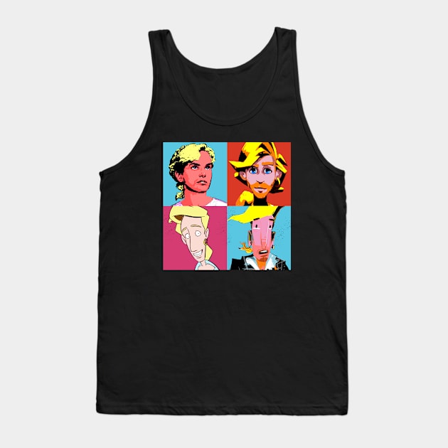 Monkey Warhol Tank Top by RetroFreak